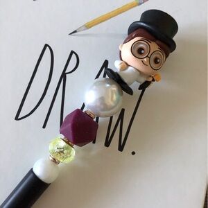 Disney Doorables: Peter Pan: John handmade beaded pen